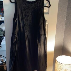 Black summer weight sleeveless dress